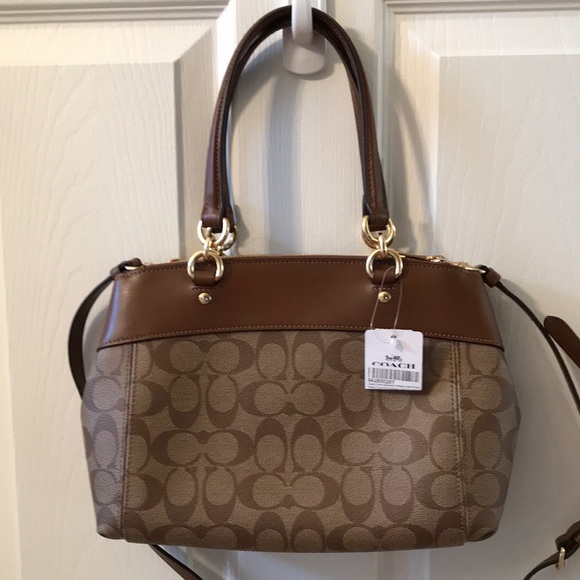 Coach F26139 Mini Brooke CarryAll Signature Coated Canvas Leather Purse - NWT - Picture 4 of 16